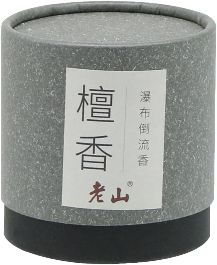 Backflow Cone Incense-100g Natural Sandalwood Cone Incense Waterfall Incense Backflow Incense(Grey)