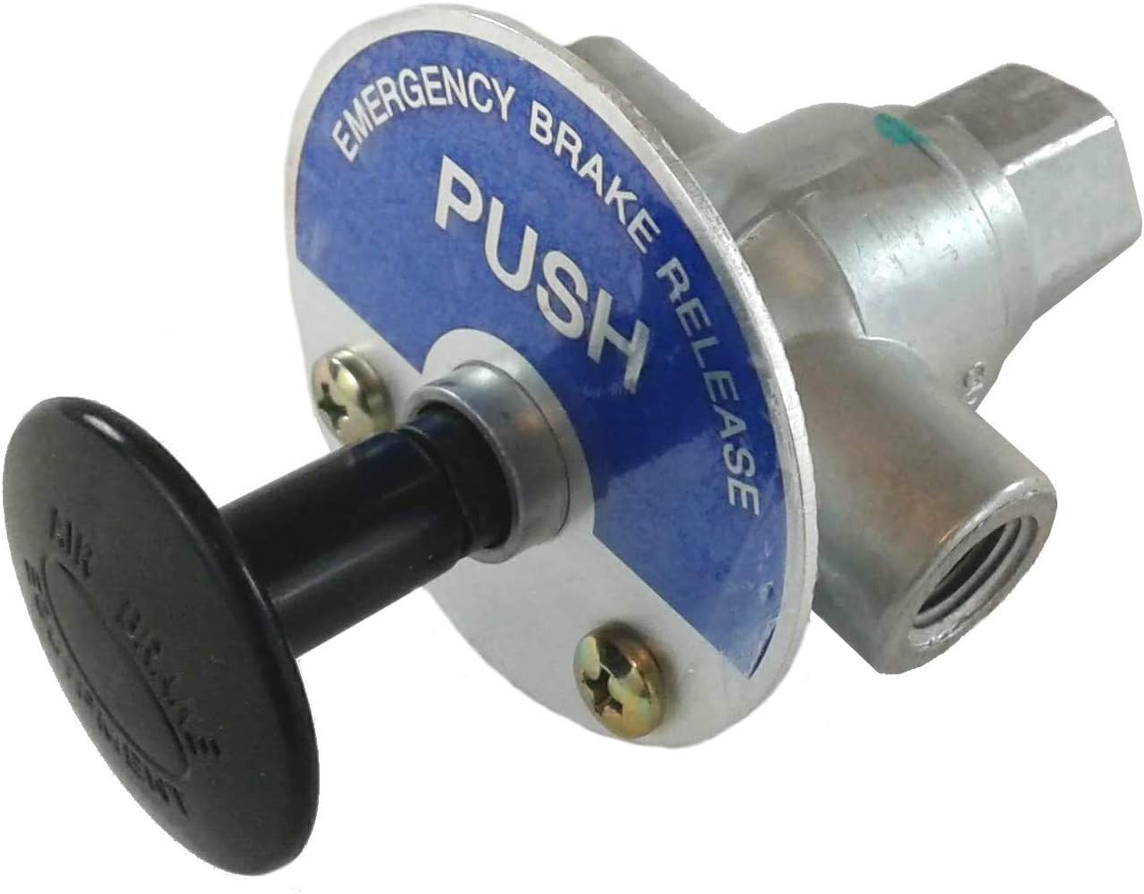 Brianna Auto Parts - BAP17600 - Dolly Trailer Emergency Brake Release Push Pull Dash Button Control Valve - N14488AC - Delivery | Exhaust: 1/4" - Pop Pressure 25/40: PSI