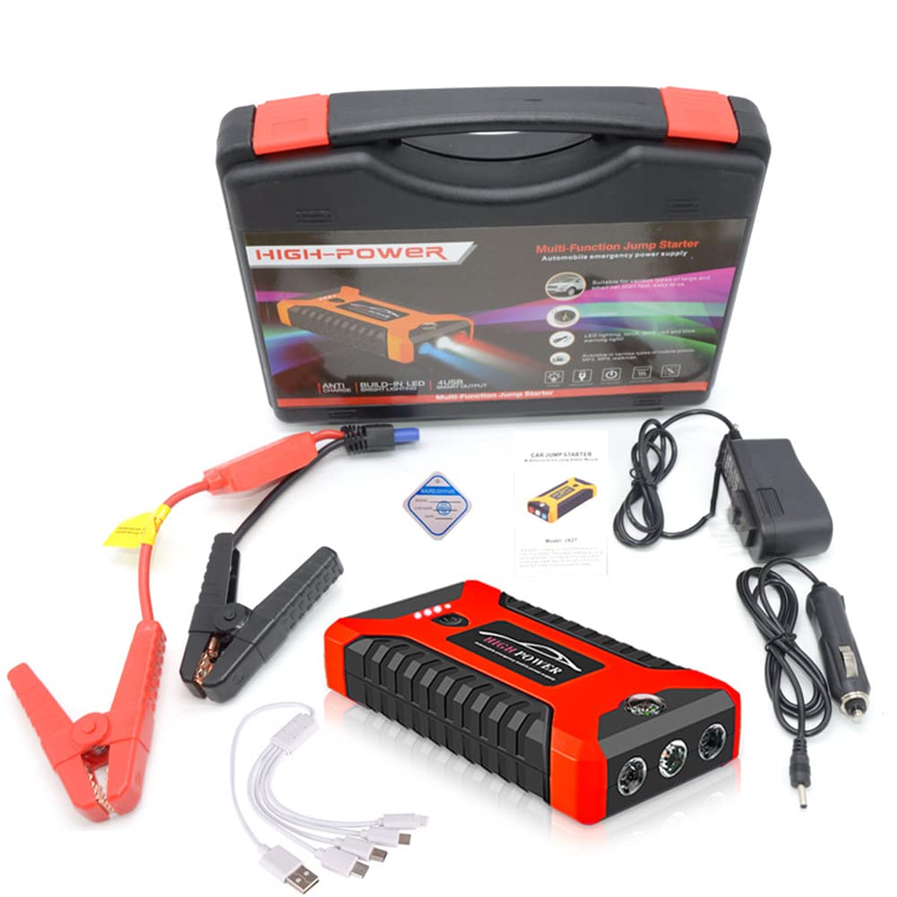 yesTGE 20000mAh 12V Banco del Poder del arrancador del Salto del Coche, Cargador de Refuerzo de batería de Coche portátil Dispositivo de Arranque Arrancador diésel Batería Externa