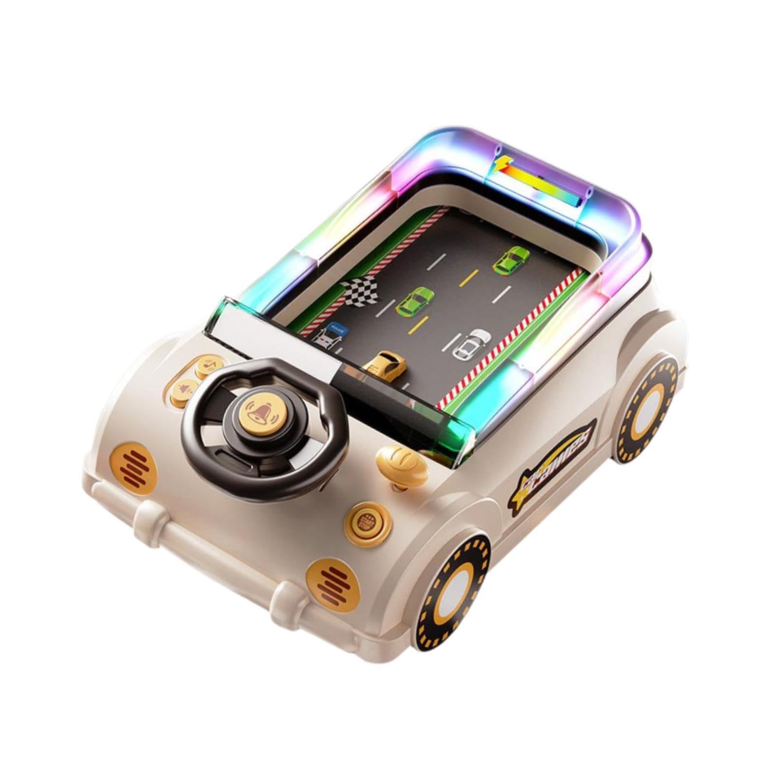 Giocattolo educativo per Bambini, Console di Gioco con Volante coinvolgente, Effetti sonori, Gioco interattivo, Giocattolo per Bambini con Volante,