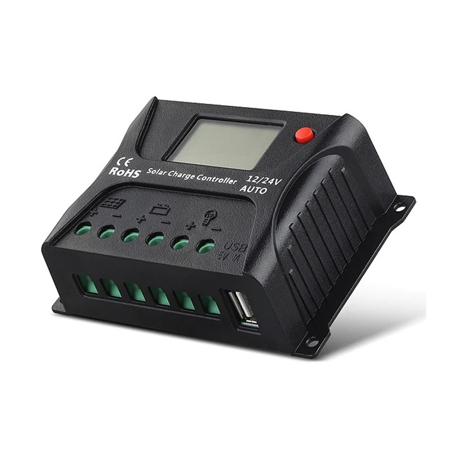 10A 20A 30A 40A 50A 60A Regolatore Di Carica Solare DC12V/24V Lavoro Automatico Pannelli Solari Regolatore Di Carica Della Batteria Regolatore(60A)