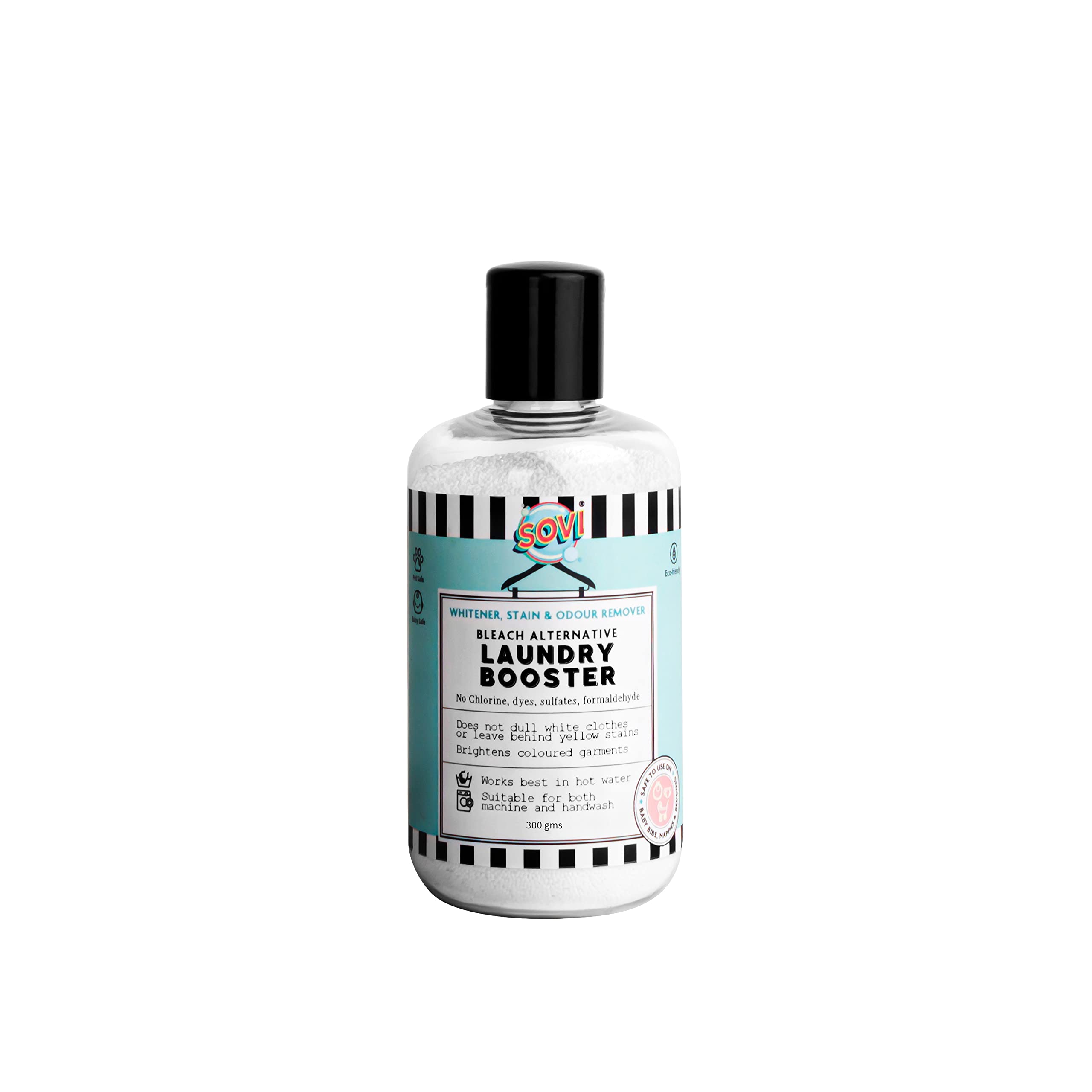SOVI Fabric Stain Remover For Clothes (Laundry Booster) 300g – Oxi Bleach Fabric Whitener for White Clothes | Odour Remover | Gentle Fabric Care Solution. (B0B93CMCHX) Amazon Price History, Amazon Price Tracker