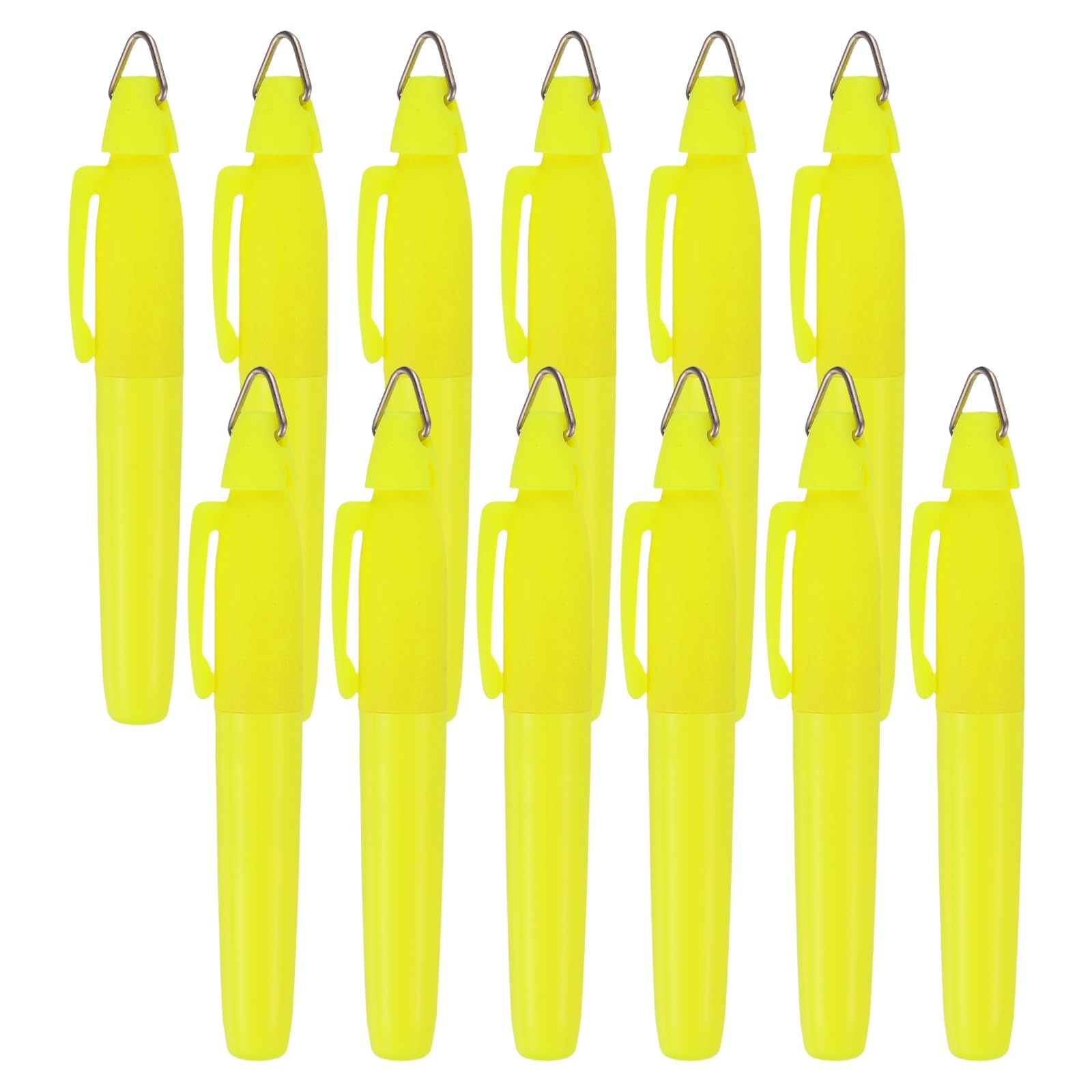 PATIKIL 12pcs Highlighters Chisel Tips Dry-Quickly Bible Fluorescent Yellow