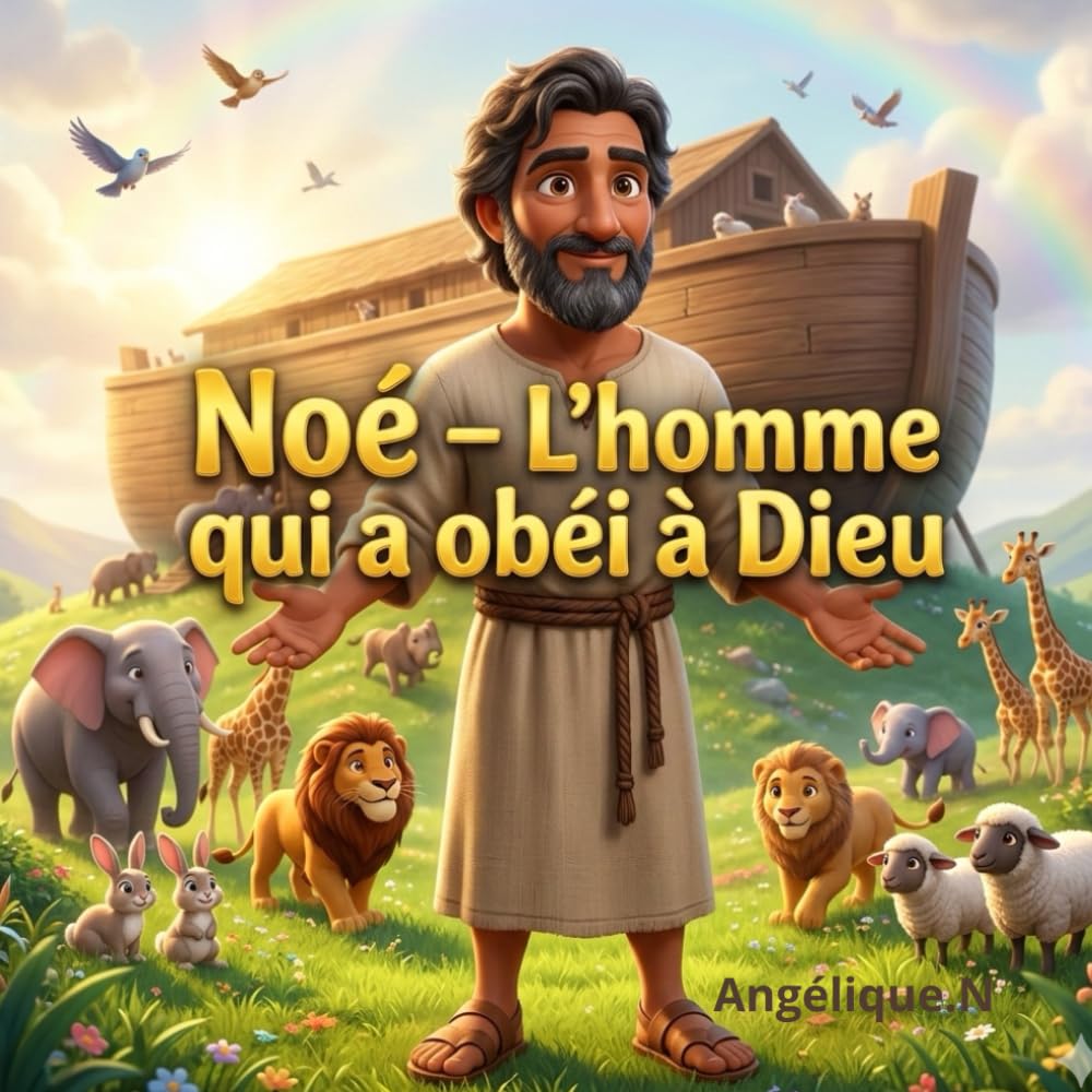 Noé, L'homme qui à obéi à Dieu, Histoire chrétienne pour enfant: 43 pages, grand format idéale, Serie les personnages de la bible