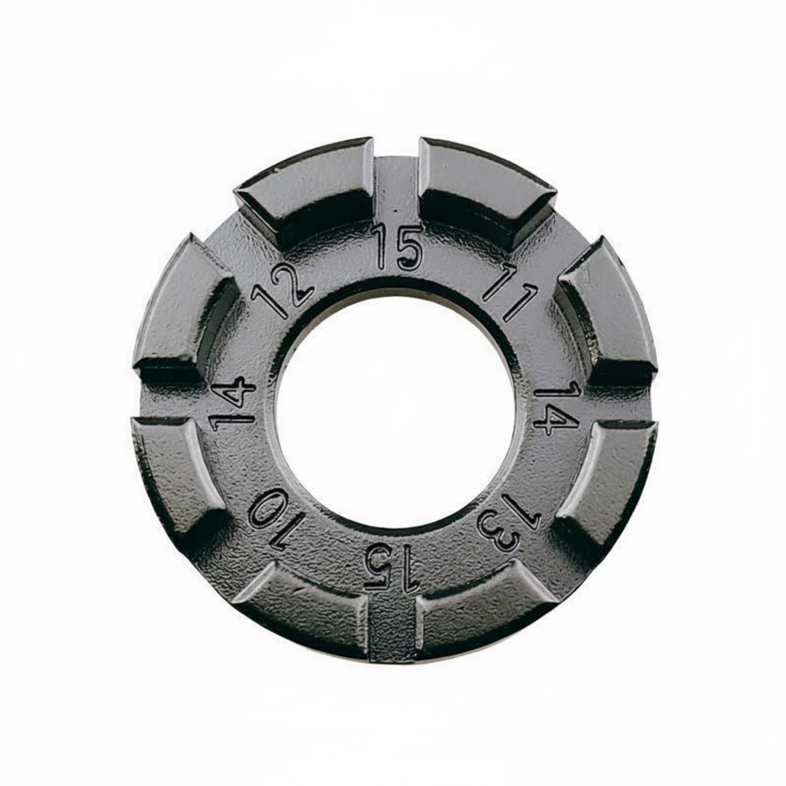 Multi Size 8 Slot Spoke Wrench Sturdy Steel Wheel Truing Tool Portable Two-Wheeler Spoke Key for Workshop, Black-picture-27
