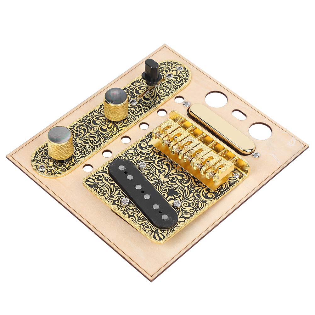 Placa de cubierta de silla de guitarra, conjunto de recogida de guitarra de hierro Placa de control Accesorios musicales para guitarra eléctrica Tl