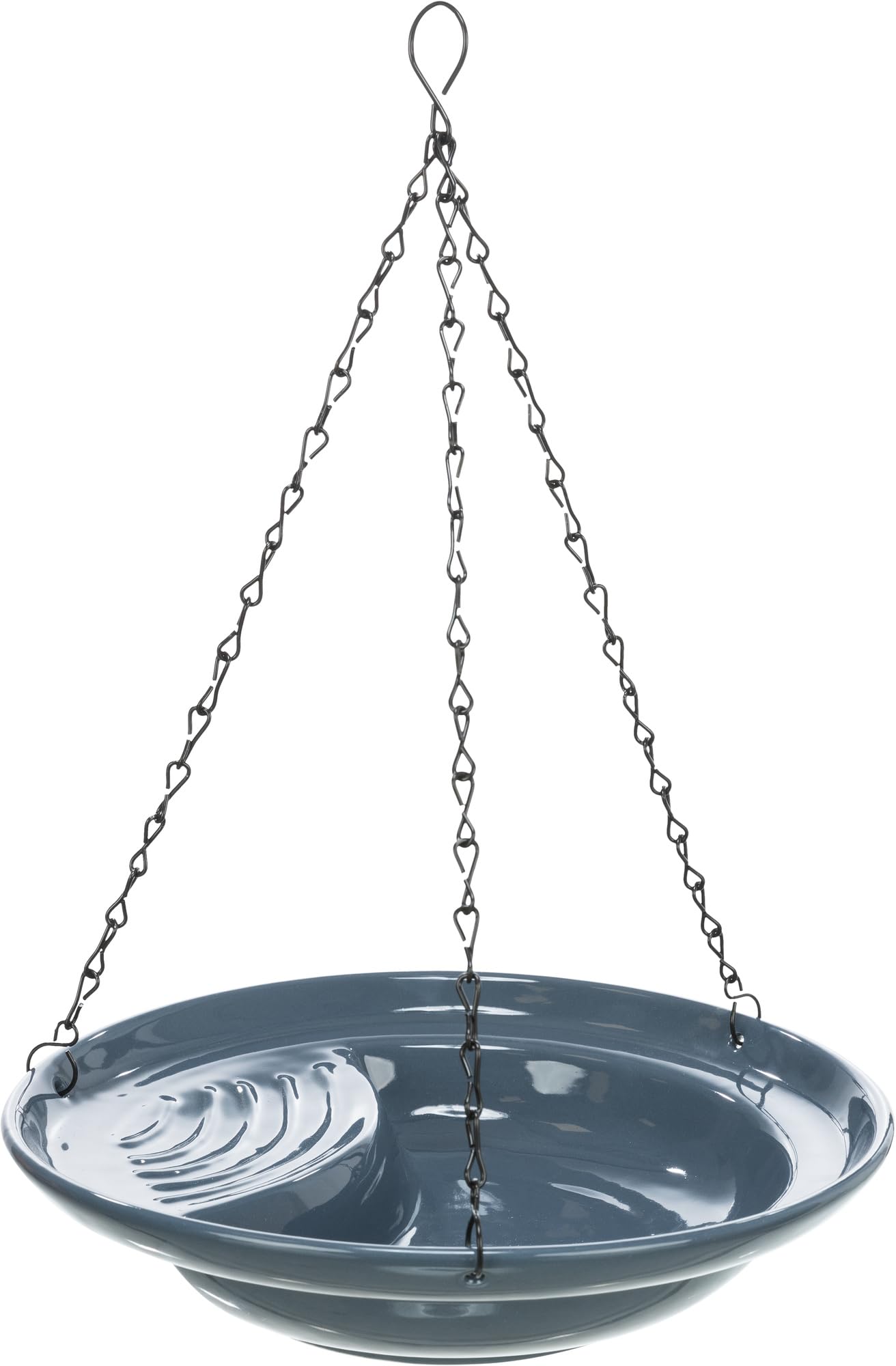 Bird bath, hanging, ceramic, 530 ml/ø 26 cm, blue