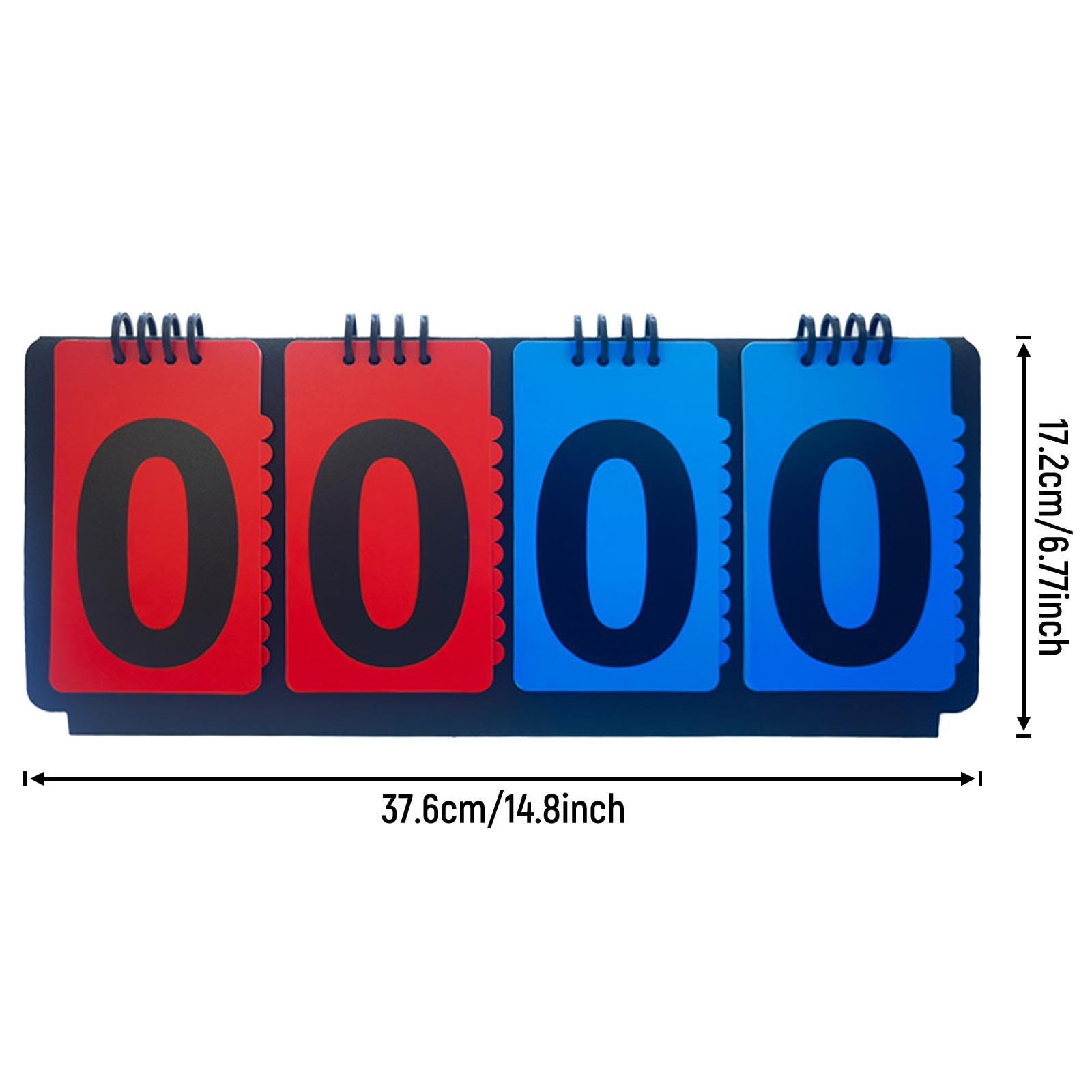 Milageto Sports Scoreboard Zahlentafel Zur Punkteanzeige Flip Score Zähler Spielstandanzeige für Sportwettkämpfe Strapazierfähiges Material für Kinder