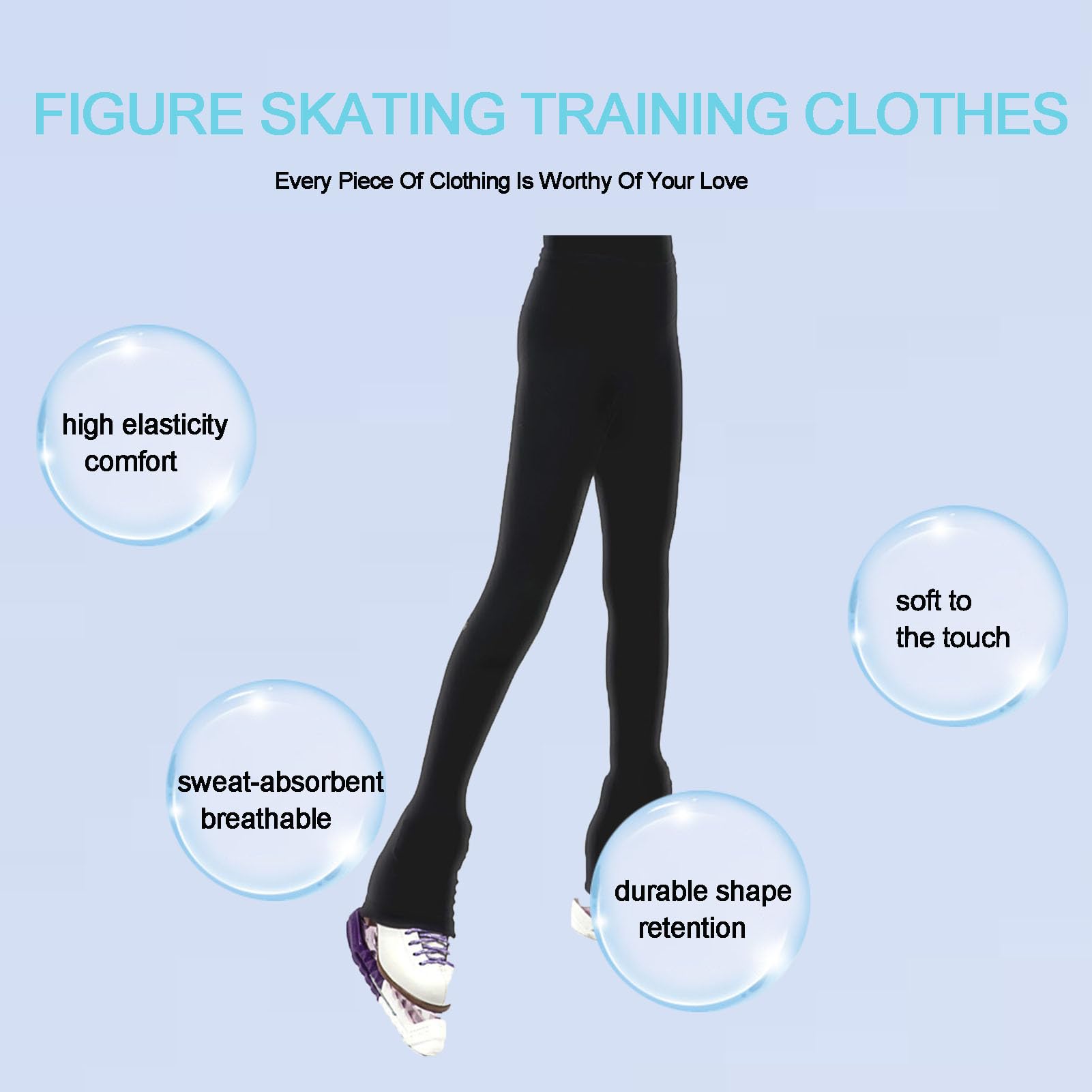 Pantaloni da Pattinaggio Artistico, Cristallo Leggings Pattinaggio Activewear, Pile Polare Pantaloni Pattinaggio Ghiaccio Pantaloni per Pattinaggio Rotelle