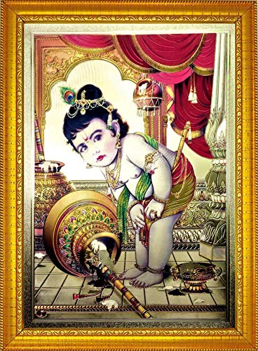 Image of ADA Handicraft Aluminum Plated Wall Mount Rectangular Wood Photo Frame(35 X 25 X 1 Cm,Multicolour)