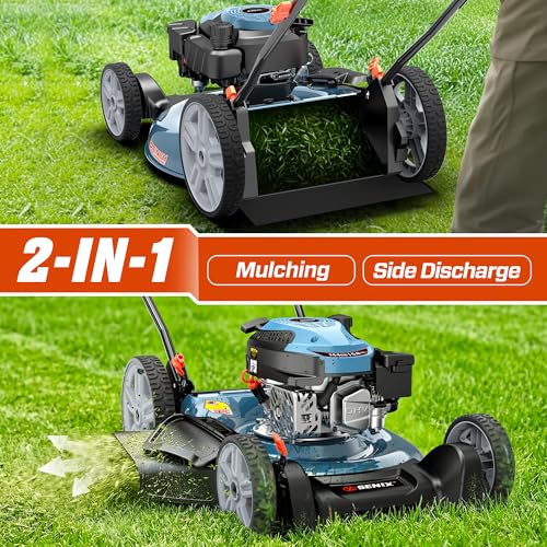 SENIX 144 cc Gas Lawn Mower, 21 inch 2-in - Additional View