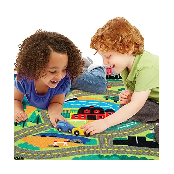 Melissa & Doug Spielteppich (100 x 90 Zentimeter) - Stadt und Straßen mit Autos (5 Teile) – Bild 8