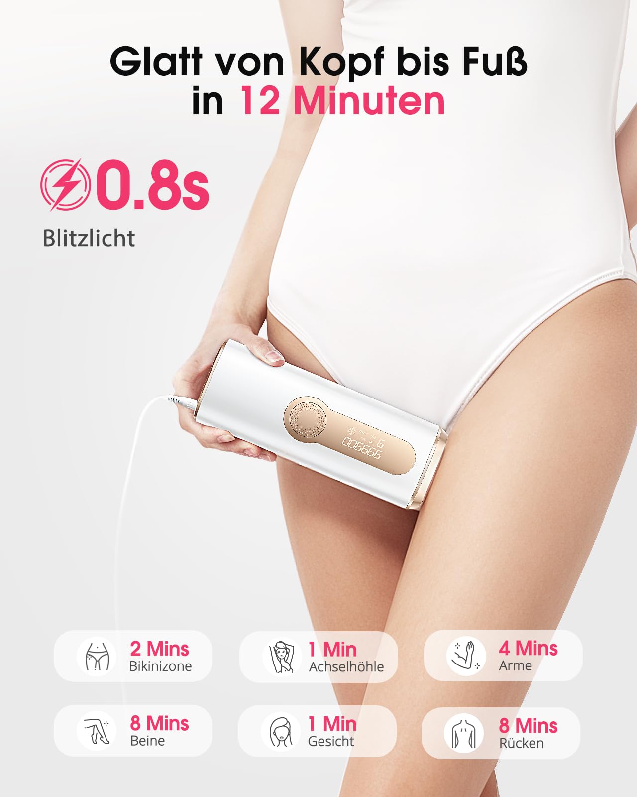 IPL Geräte Haarentfernung mit 9 Energiestufen
