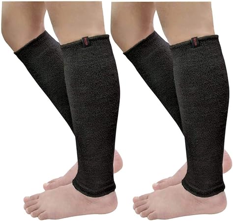 Amazon Co Jp Mite ふくらはぎ 専用 レッグウォーマー ミーテ ライトロング２足組 ブラック ブラック 洗い替えセット 40cm こむらがえり 足が冷える 保温 防寒 締め付けない ゆったりタイプ 男性用 女性用 岡山県 津山市 ビューティー