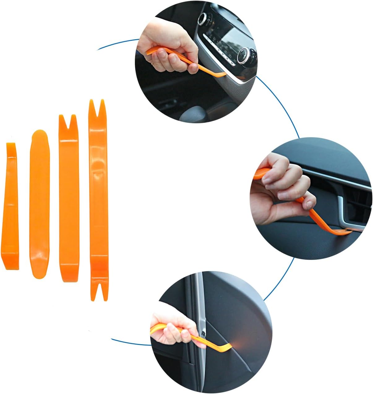 21 Pieces Stainless Steel Application Puller Set,68 inches Automotive Tool Kit with Long Handle-Pull Hook J-Hook