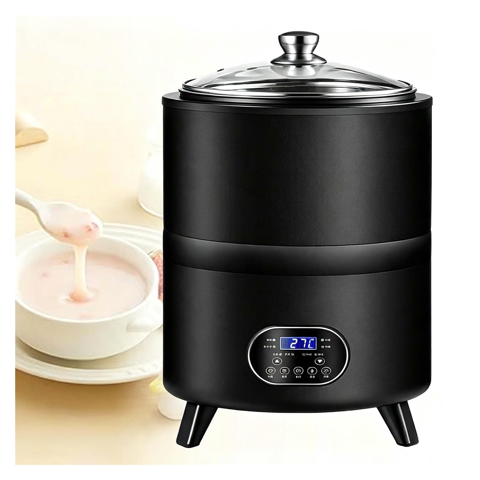 Yogurtera Comercial De 8/12 L,con Control De Tiempo Y Temperatura