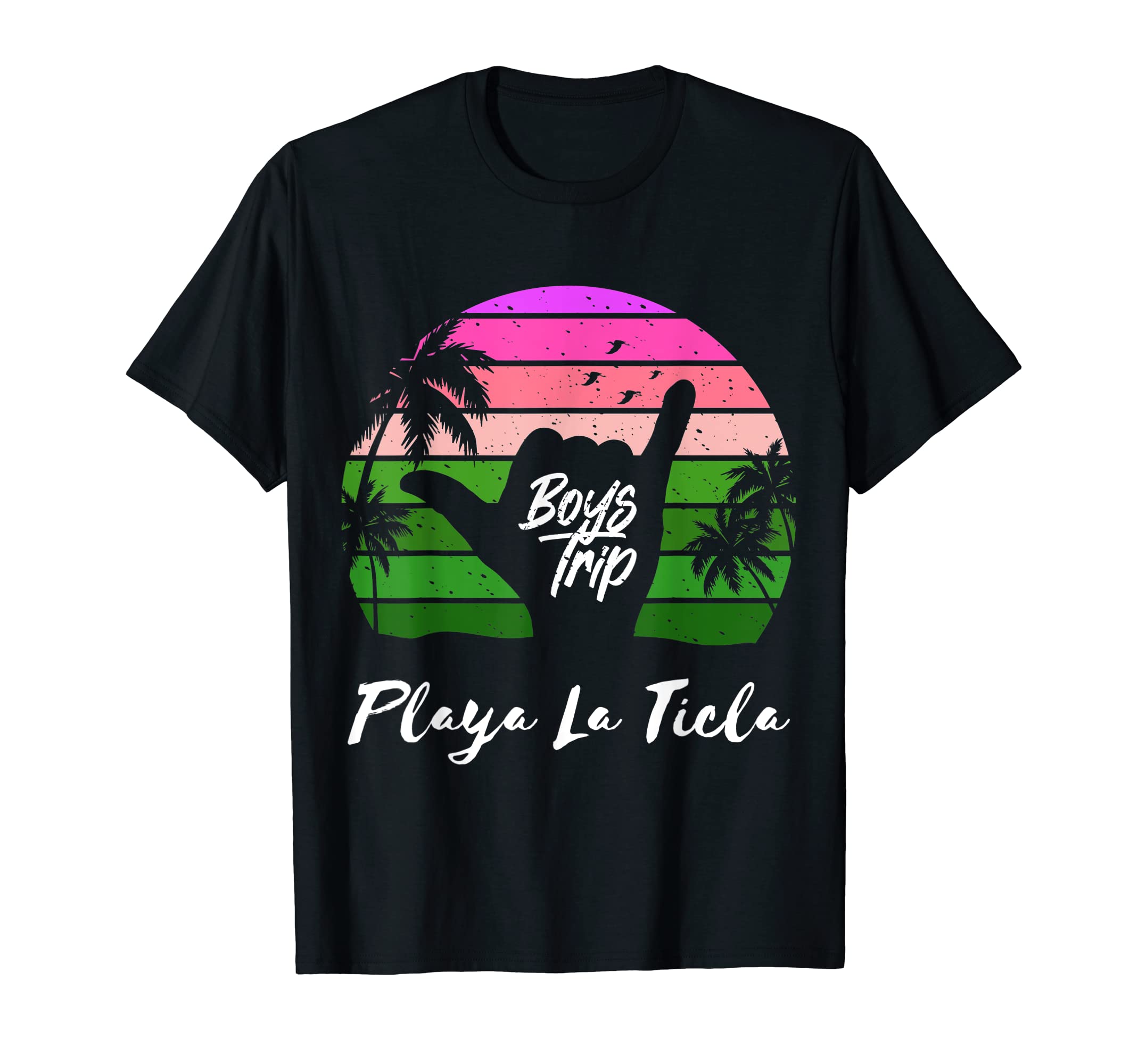 Playa La Ticla Guys Mexico Trip Matching Vacation T-Shirt