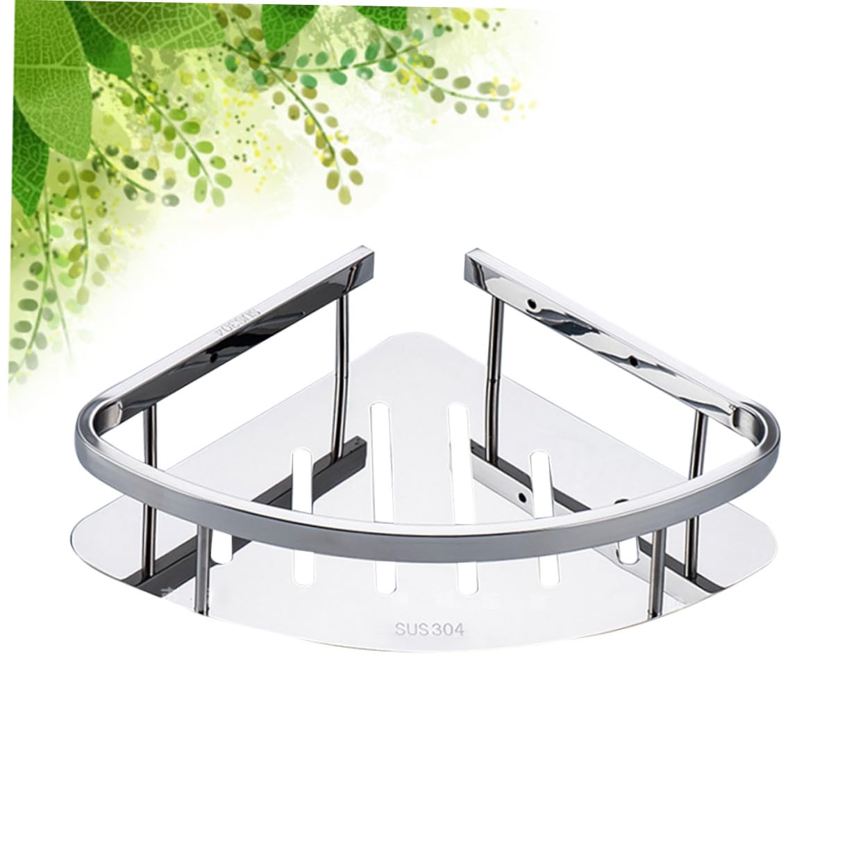 VALICLUD Mensola Angolare Doccia in Acciaio Inox Serie 906b, Singolo | Montaggio a Parete, Design Removibile, Finitura Argento, Uso in Angolo Bagno