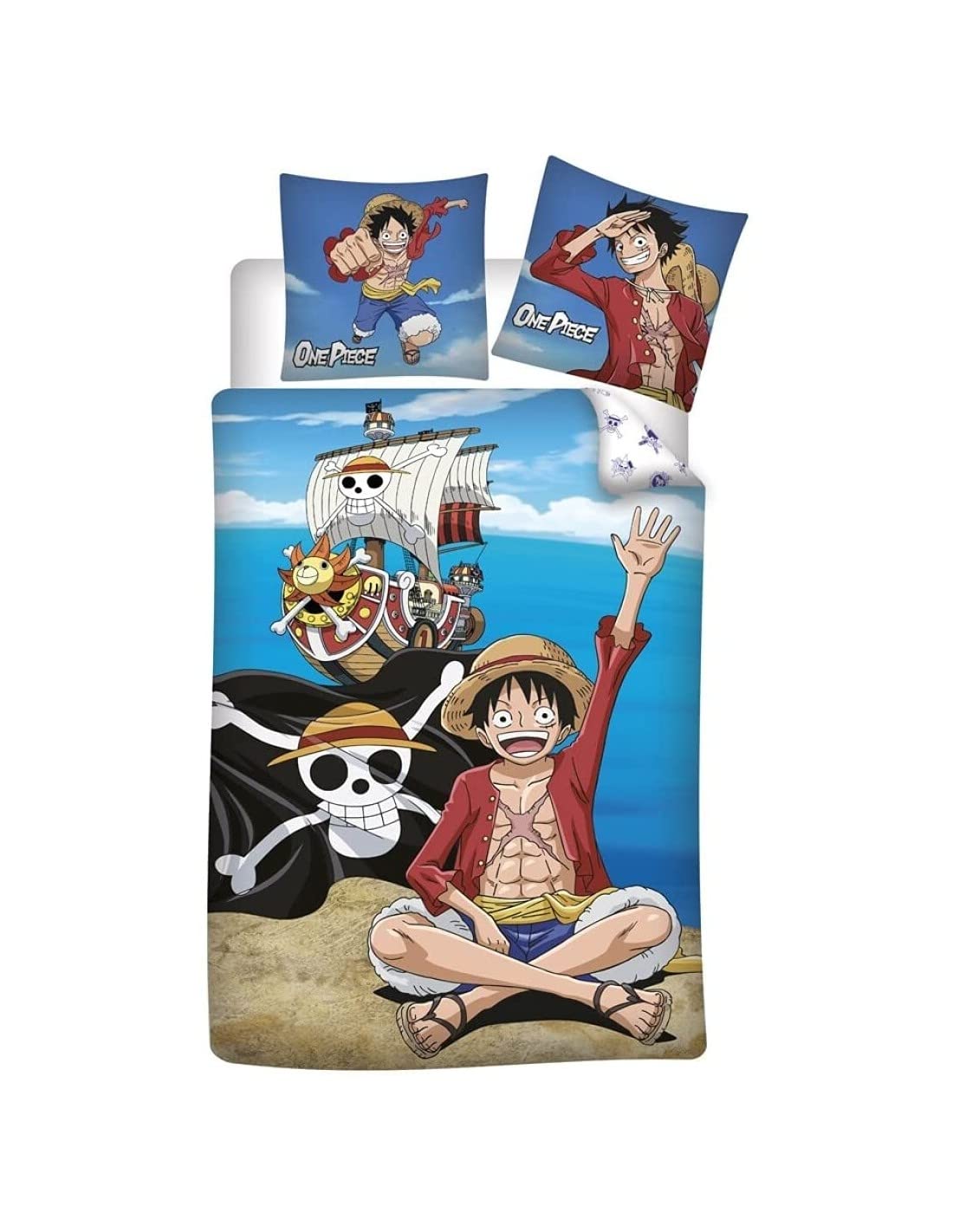 AYMAX S.P.R.L. One Piece Bedding Set 100% Cotton Duvet Cover 140 x 200 cm Pillowcase 65 x 75 cm