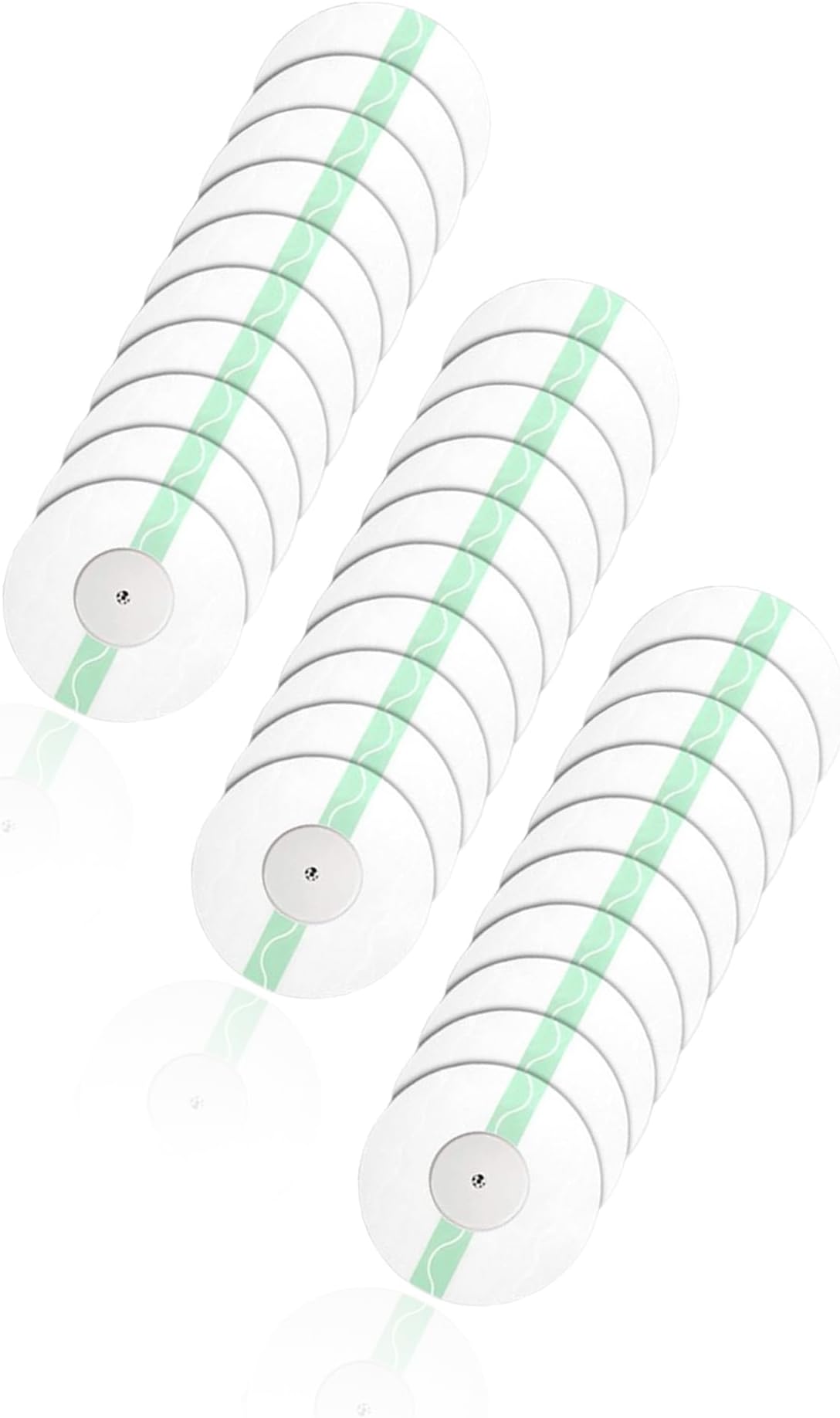 Sweet seven G7 Adhesive Patches - Pack of 30, CGM Waterproof Pre-Cut Tape, Round Green Design (30pcs,Diameter: 7cm)