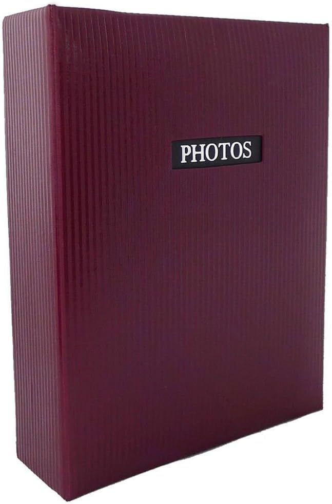 DORR Elegance Red 6x4 Slip Album-100 Photos Overall Size 6.5x5, Vinyl, 17 x 13 x 5 cm