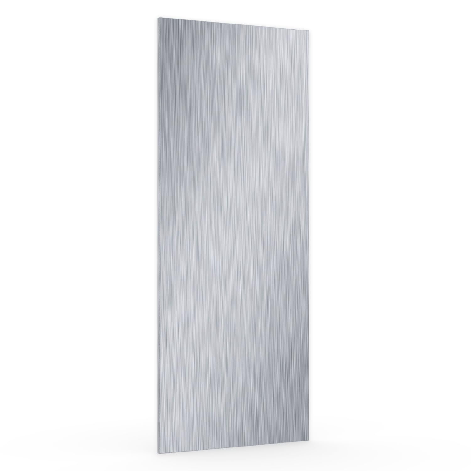 Kühlschrankfront Möbelfront 19mm Frontplatte Unterbau- Einbaukühlschrank nach Maß (Edelstahl, Wunschmaß)