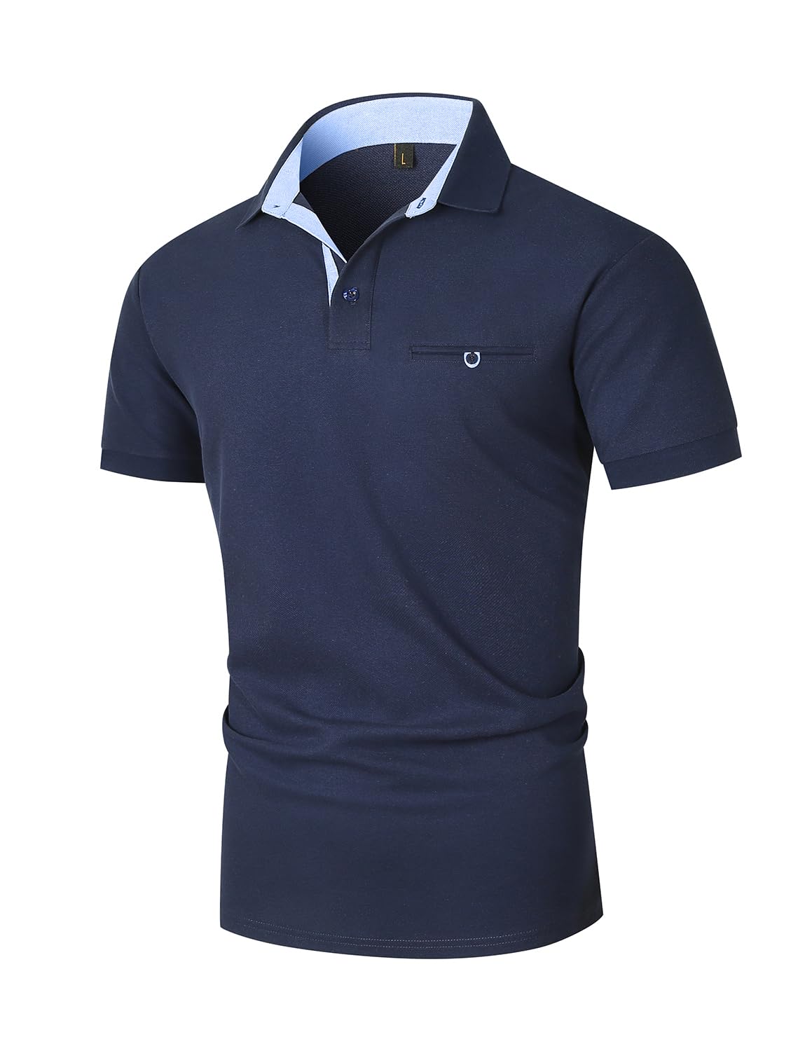 VMSUCIJ Polo Uomo Manica Corta in Cotone Giraffe Embroidery Classic Polo Neck Golf Shirt