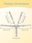 High Chair Straps, High Chair Harness Replacement, 5 Point Harness Safety Strap Belt with Buckle for Stroller High Chair Pram Buggy Children Kid(Gray)