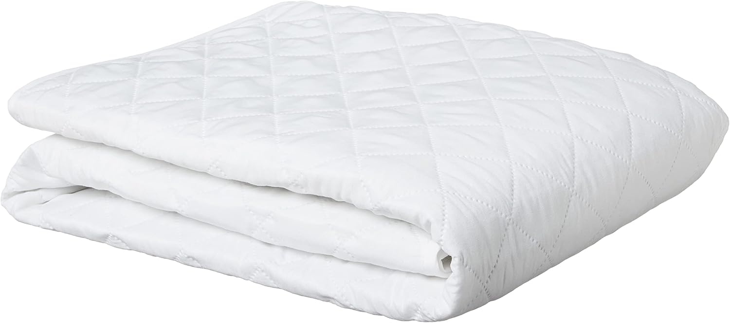 Classic Quilted Mattress Pad, White, Full