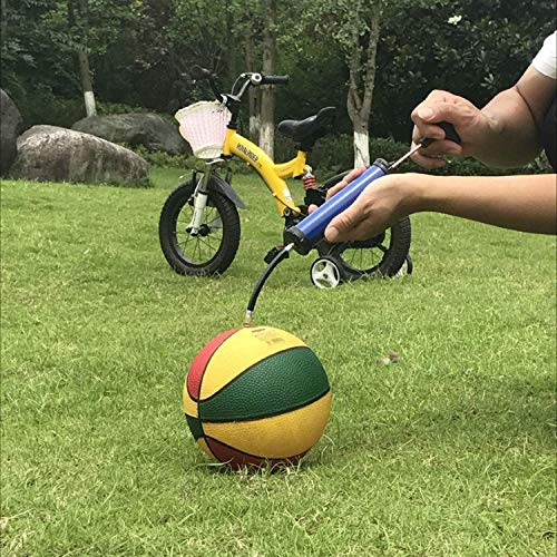 DDUO Portable Ball Pump,Air Pump Inflator Kit with Needle,Nozzle, Extension Hose Hand Pumps for Basketball Football Volleyball Water Polo Rugby Exercise Sports Ball Inflatables