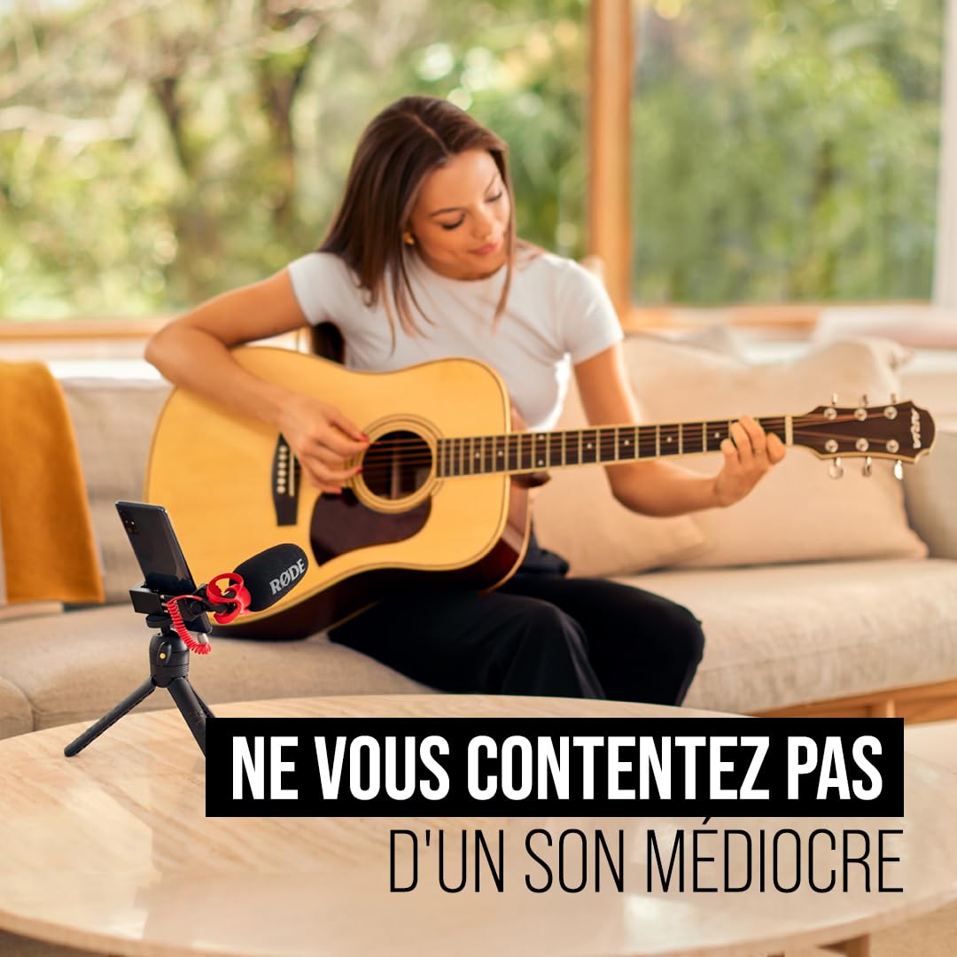 RØDE VideoMicro II Micro-canon ultra-compact sur caméra pour enregistrement audio de haute qualité avec un appareil photo ou un appareil mobile