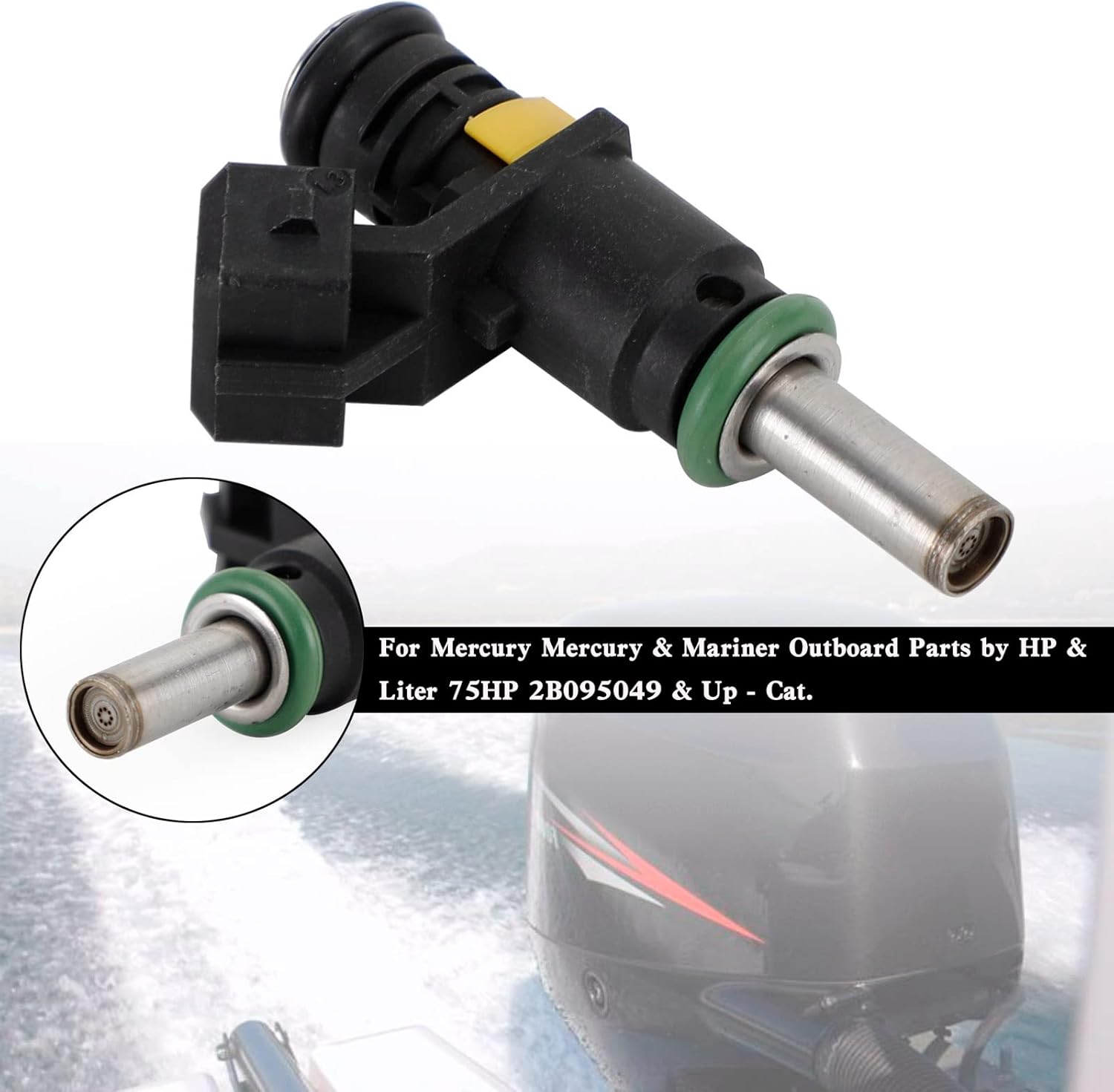 1PCS Fuel Injectors Fit For Mercury & Mariner Outboard Parts - 75HP-90HP,115HP, Up-Cat