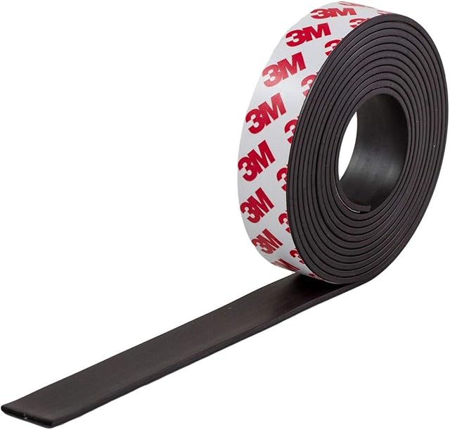 Magnetastico | Flexible Magnetic Strip 2.4 Metre Length | Magnetic Tape with Premium Self Adhesive | Magnetic Roll for Home, Fridge, Office, Craft and DIY Projects