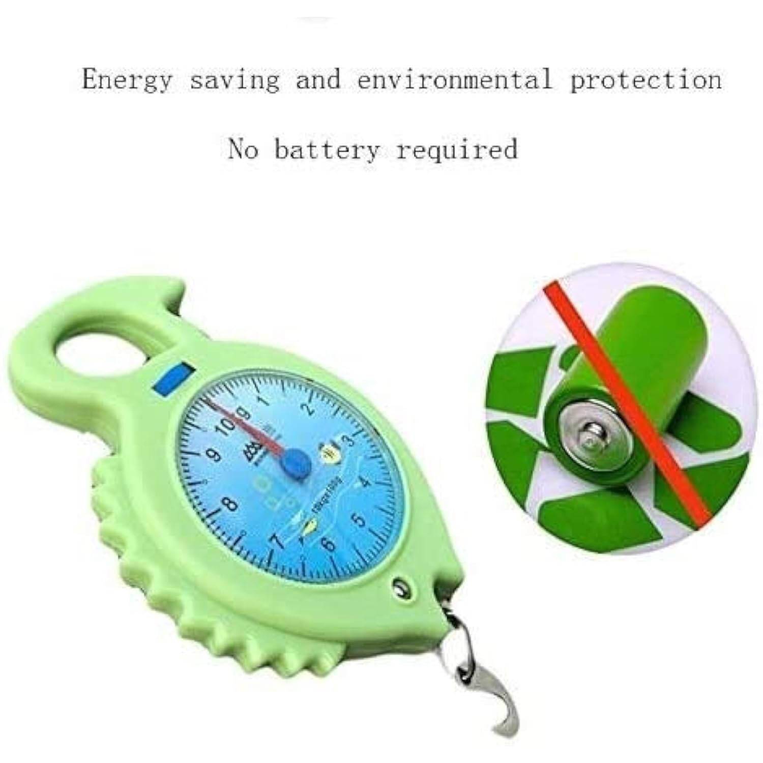 Portable Spring Scale, 10kg Luggage Hook Scale, Family Shopping Weighing Scale, Compact & Lightweight