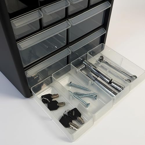 Miniatura 4 de Homak 12 cajones piezas de plástico organizador