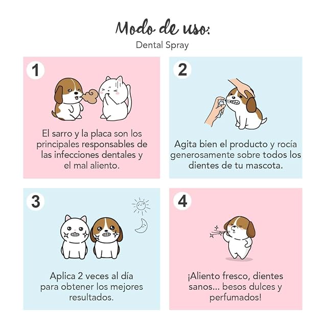Foto 4 de 7 de Yuup! - Spray dental de 100 ml para perros y gatos para el cuidado dental del perro contra la placa y el mal…