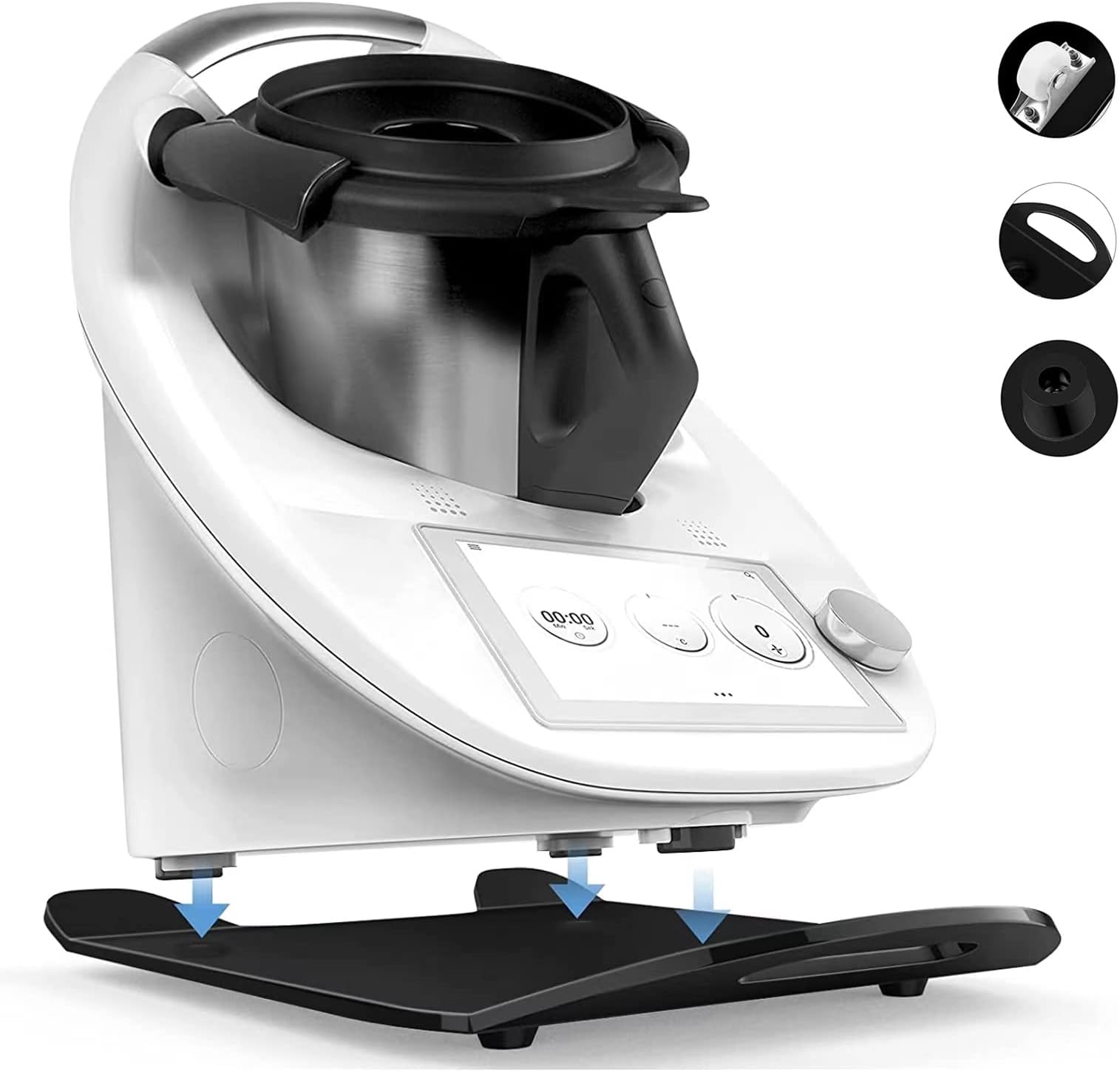 Virelia Planche coulissante pour Thermomix TM6 TM5 en Bois de Chêne