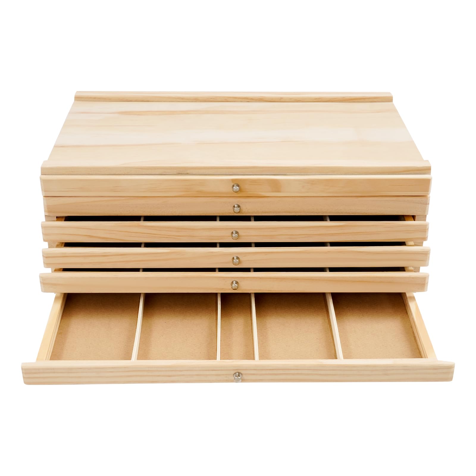 Caja de almacenamiento de artistas, caja de almacenamiento portátil para artistas, 6 cajones, para aulas, salas de estudio, estudios de arte y oficinas, 40 x 25,5 x 15,2 cm