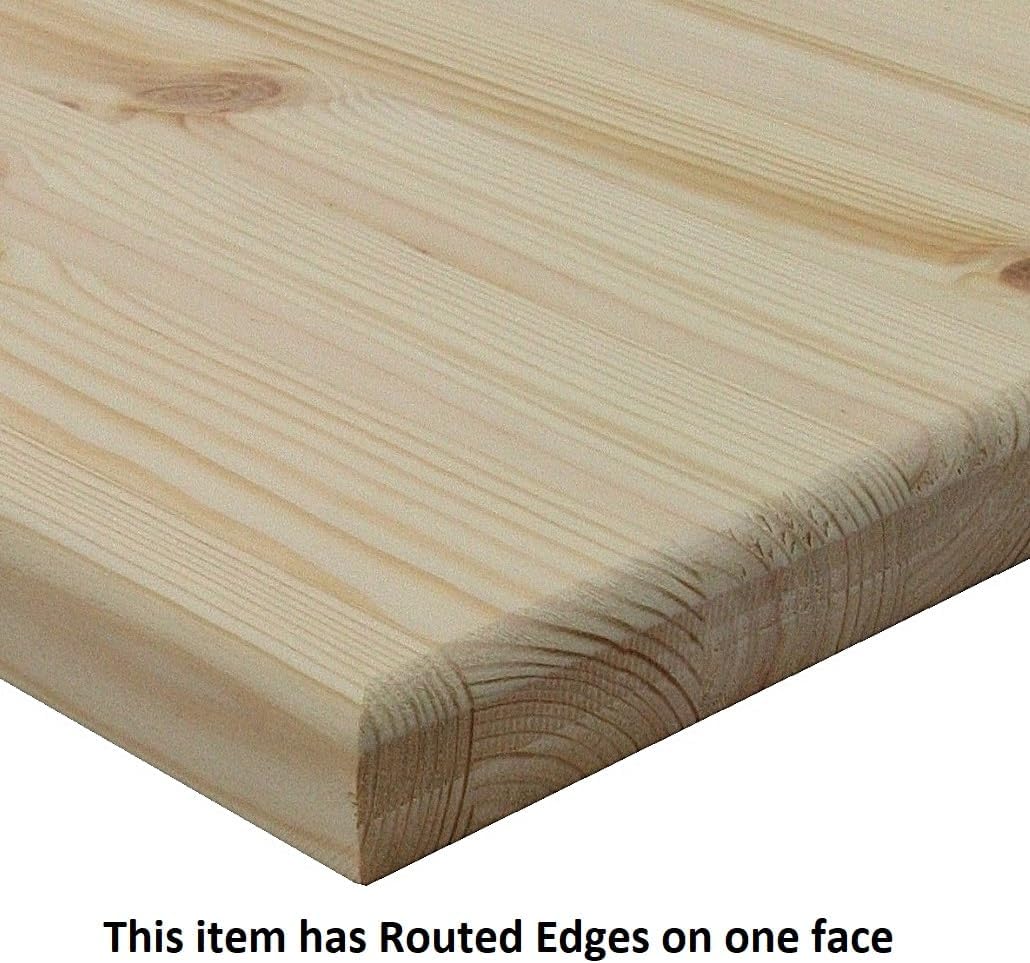 Allwood 1" x 18" x 24" Pine Table/Island Top (Routed face)