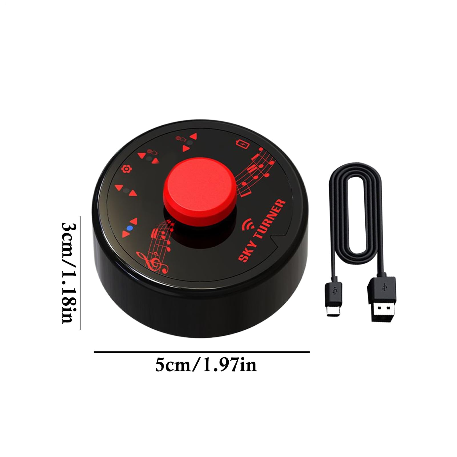 Pédale à pied sans fil pour parcourir les pages, contrôleur application rechargeable, mini clavier sans fil et mains pour tablette, téléphone, clavier, streaming en direct, textes à défiler