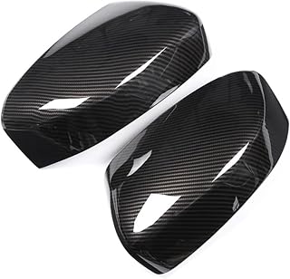 Car Rearview Accessories Compatible For Maserati Levante 2017 2018 2019 2020 2021-2024 Gloss Black Carbon Fiber Door Mirror Covers Trim(Carbon fiber look)