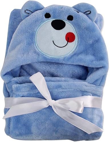 Miniatura 4 de Toddler Baby Winter Warm Flannel Blanket Bath Towel Windproof Hooded Cloak Coat 8#