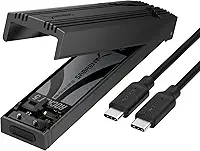 SABRENT Gabinete Usb-C para Nvme, Case para Ssd M.2 Sem Ferramentas para 2230-2280, Adaptador Usb 3.2 Gen 2 de 10 Gbps, Refrigeração Em Alumínio, Gabinete Externo para Ssds M.2 Nvme (Ec-Pnvo)