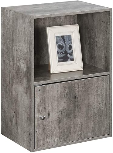 Miniatura 4 de Convenience Concepts Banco de almacenamiento abedul sintético.,Negro -,Blanco,Blanco mármol