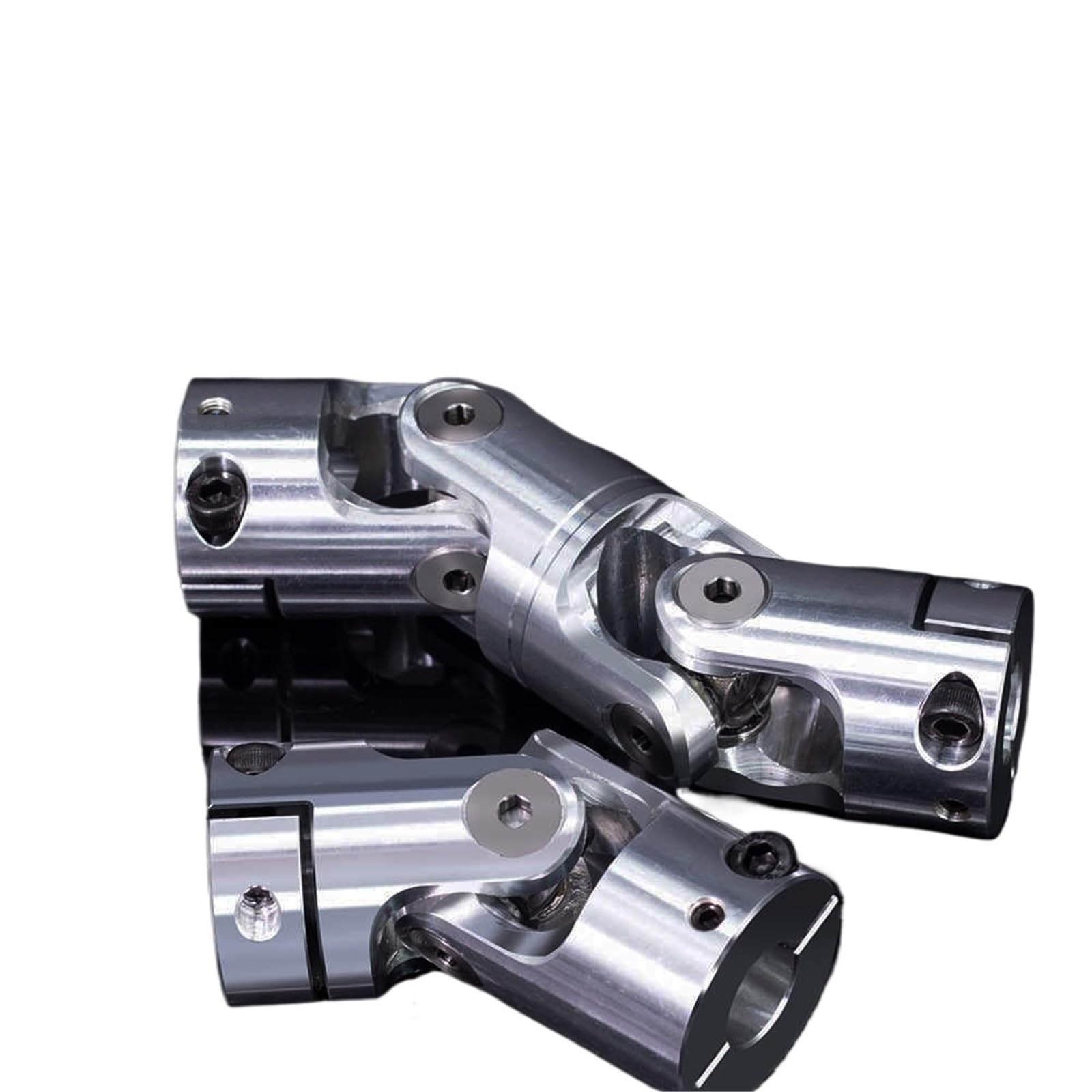 Accouplement à joint universel en alliage d'aluminium 40 * 90, roulement à aiguilles croisées télescopique à double joint simple et à grande vitesse de précision(12mm)