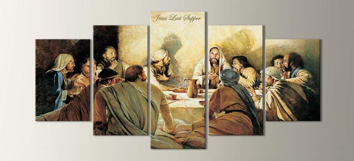 The Last Supper Canvas Wall Art décor Last Supper Canvas Jesus Christ
