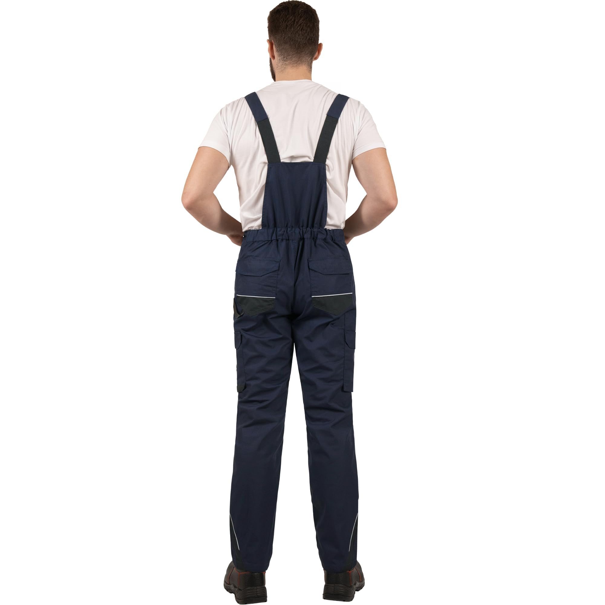 BWOLF DRIFT Salopette da Lavoro Uomo con Pettorina con Tasche Multifunzionali, Tessuto Ripstop con Molte Tasche