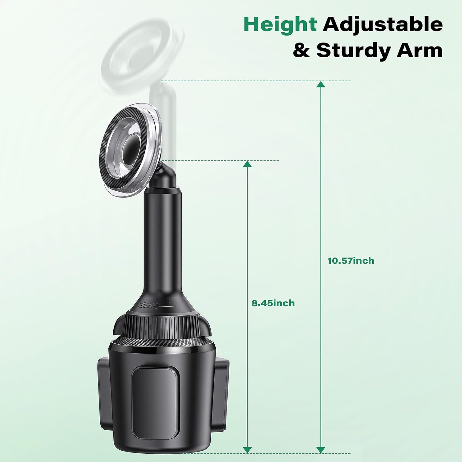 Golf Cart Phone Holder, Strong Magnetic Cup Holder Cell Phone Mount for iPhone 17 16 15 14 13 12, Golf Cart Accessories for EZGO/Club Car/Yamaha/Icon, Golfer Gifts for Men Women (MagSafe) - Image 6