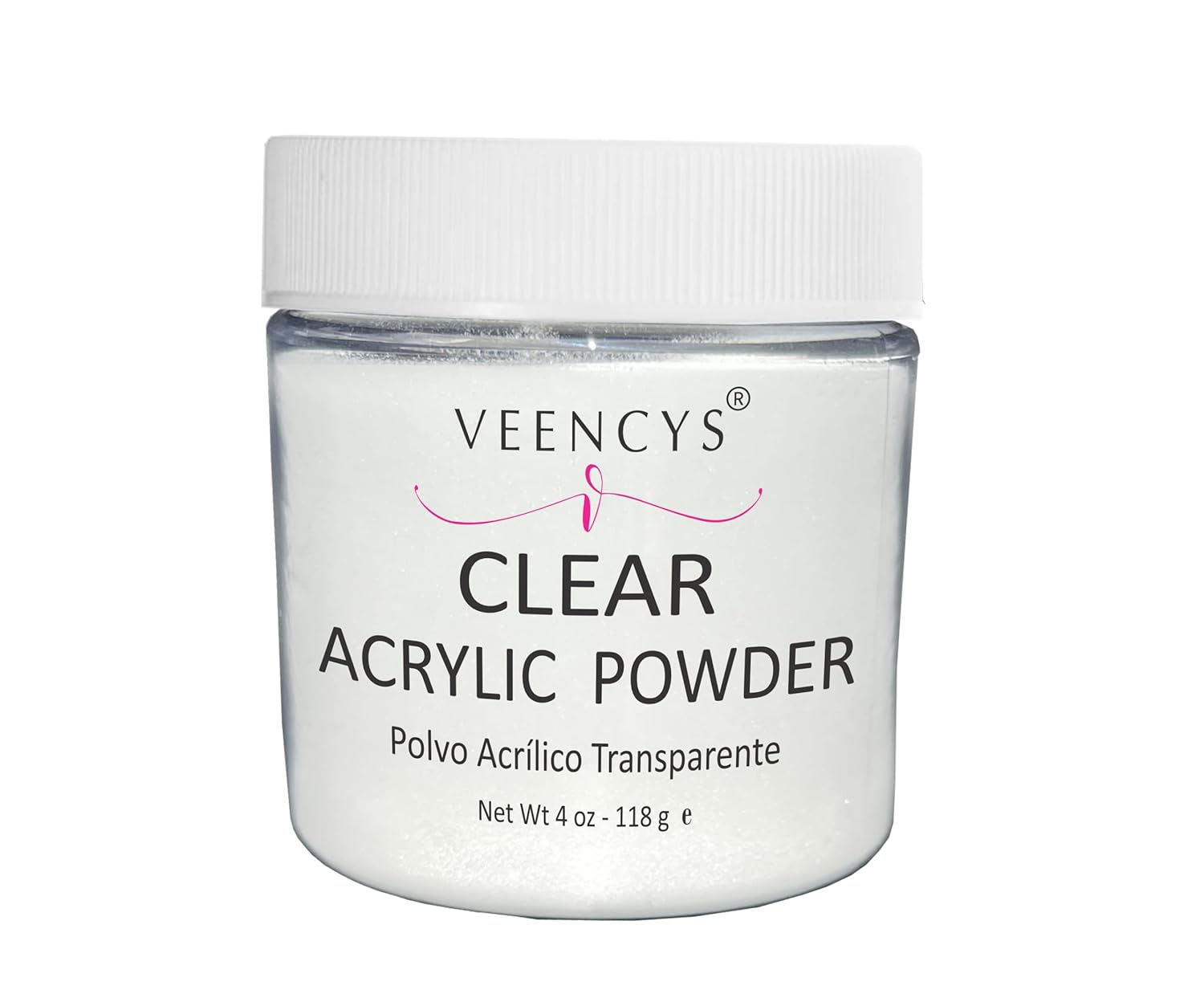 PROFESSIONAL ACRYLIC DIP POWDER FOR NAIL ART-LONG LASTING-LARGE CAPACITY AND QUICK DRY QUALITY SALON MANICURE-NAIL EXTENSION (16 oz, Clear) BY VEENCYS