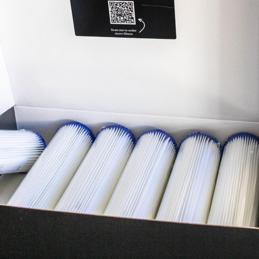 Cold Plunge Filters - Pack of 6 | 20 Micron Replacement Filters for Ice Bath Chillers | Easy to Replace, Washable, Durable Design